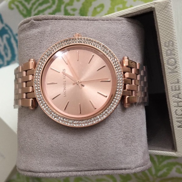 Rose gold Michael Kors watch
